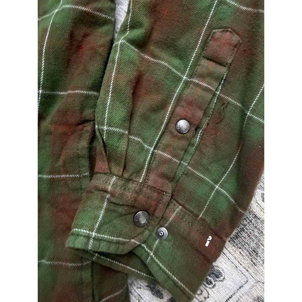 The North Face Campshire Plaid Flannel Insulated Shirt Jacket Shacket Men's XL